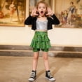 thumbnail image 2 of UAYOTSE Girls Metallic Skirt with Built-in Shorts Ruffle A Line Skirt for Girls Party Birthday,Sizes 12-14 Years, 2 of 6
