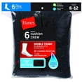 thumbnail image 2 of Hanes Mens Big and Tall Active Cool 12-Pack Crew Socks Black,BIG Shoe: 12-14 / Sock: 13-15, 2 of 8