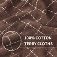 thumbnail image 2 of 100% Cotton Terry Kitchen Towels(Black, 13 x 28 inches), Checkered Designed, Soft and Super Absorbent Dish Towels, 4 Pack, 2 of 5