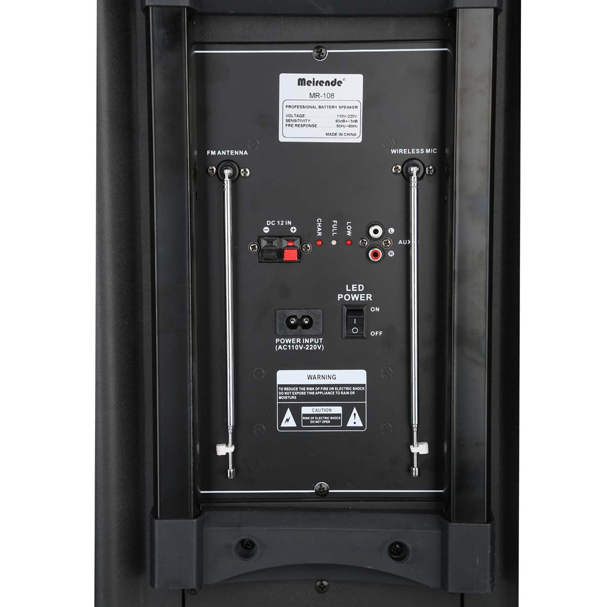 meirende professional battery speaker system