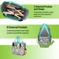 thumbnail image 6 of Garden Tool Bag,Shih Tzu Dog and Flower Floral Garden Tool Organizer,Garden Gifts,Waterproof Multi-Pocket Garden Tool Storage 11.8x5.5x11.4 Inch(Tools NOT Included), 6 of 6