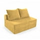 thumbnail image 1 of Sofá Cama Matrimonial Plegable + Cojín Espacio Optimizado Mustard, 1 of 8
