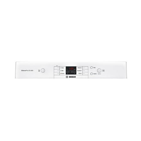 Bosch - 100 Series 24" Front Control Built-In Dishwasher with Hybrid Stainless Steel Tub - White