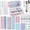 Pink, variant on Four Candies 41PCS Aesthetic Supplies With Cute Pen Case, 5 Black Ink Gel Pens, 12 Mechanical Pencils 0.5mm, 0.7mm, 0.9mm & 2.0mm With Lead Refills For Students Stationary College Essentials