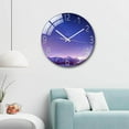 thumbnail image 2 of facefd Tempered Glass Quartz Silent Wall Clock Bedroom Decoration Shooting Star, 2 of 7