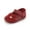 Red, variant on Baby Girl Mary Jane Shoes Anti Slip Rubber Sole Ballet Slippers Princess Dress Wedding Shoes Newborn Kids Shoes Toddler Shoes（0-12 Month）