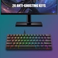 thumbnail image 4 of Combo de teclado y ratón para juegos RedThunder con cable 60% RGB, 4 of 7