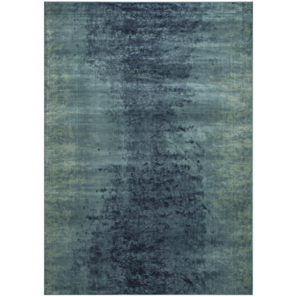 SAFAVIEH Vintage Olgica Distressed Abstract Area Rug, Turquoise/Multi, 5'3" x 7'6"