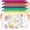 8color-A3-24PCS, variant on 12pcs Large A4 Mesh Zipper Pouch File Bags General Reusable Zippered Pouches for Organizing Classroom, Board Game Storage, Puzzle Bags