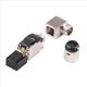 thumbnail image 4 of 4 Piezas RJ45 Enchufe de Campo de AleacióN de Zinc Blindado Completo Conector de TerminacióN de Campo CAT8 STP en ÁNgulo de 90 Grados Tipo Sin Herramientas, 4 of 5