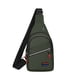 thumbnail image 2 of Mochila impermeable de nailon para el pecho – Mensajero de hombro ligero, multicompartimento, puerto para auriculares, viaje resistente al exterior, gris/negro/azul/verde ejército, 30x17x5cm, 2 of 6