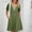 Army Green, variant on Idoravan Women's Summer T Shirt Dress Womens Short Sleeve V-Neck Solid Color Pocket Makings Dress