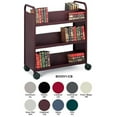 thumbnail image 1 of Bretford BOOV1-AL Mobile Book & Utility Truck with 6 Slant Shelves, Aluminum, 1 of 1