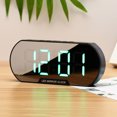 thumbnail image 4 of Fairnull Alarm Clock Large Screen Snooze Function Plastic Desk LED Digital Alarm Clock with Smart Night Light Home Supplies, 4 of 11