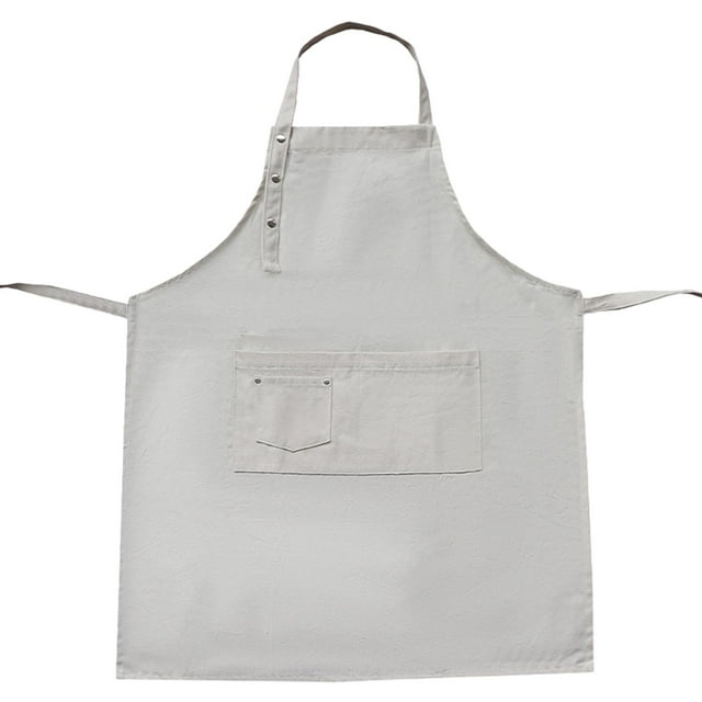 simhoa BBQ Apron Clothesline Apron Adjustable Strong Bearing Capacity Kitchen Apron White