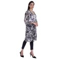 thumbnail image 3 of Moomaya Long Sheer Shrug Printed Open Front Beach Coverup Summer Cardigan, 3 of 8