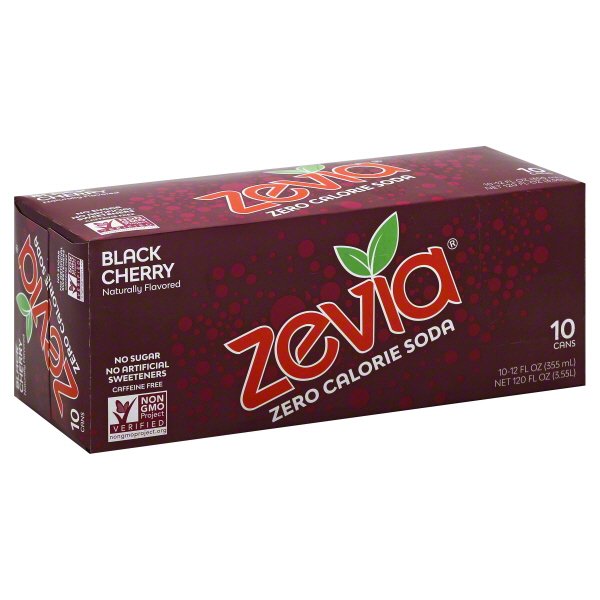 Zevia® Zero Calorie Black Cherry Soda 1012 fl. oz. Cans