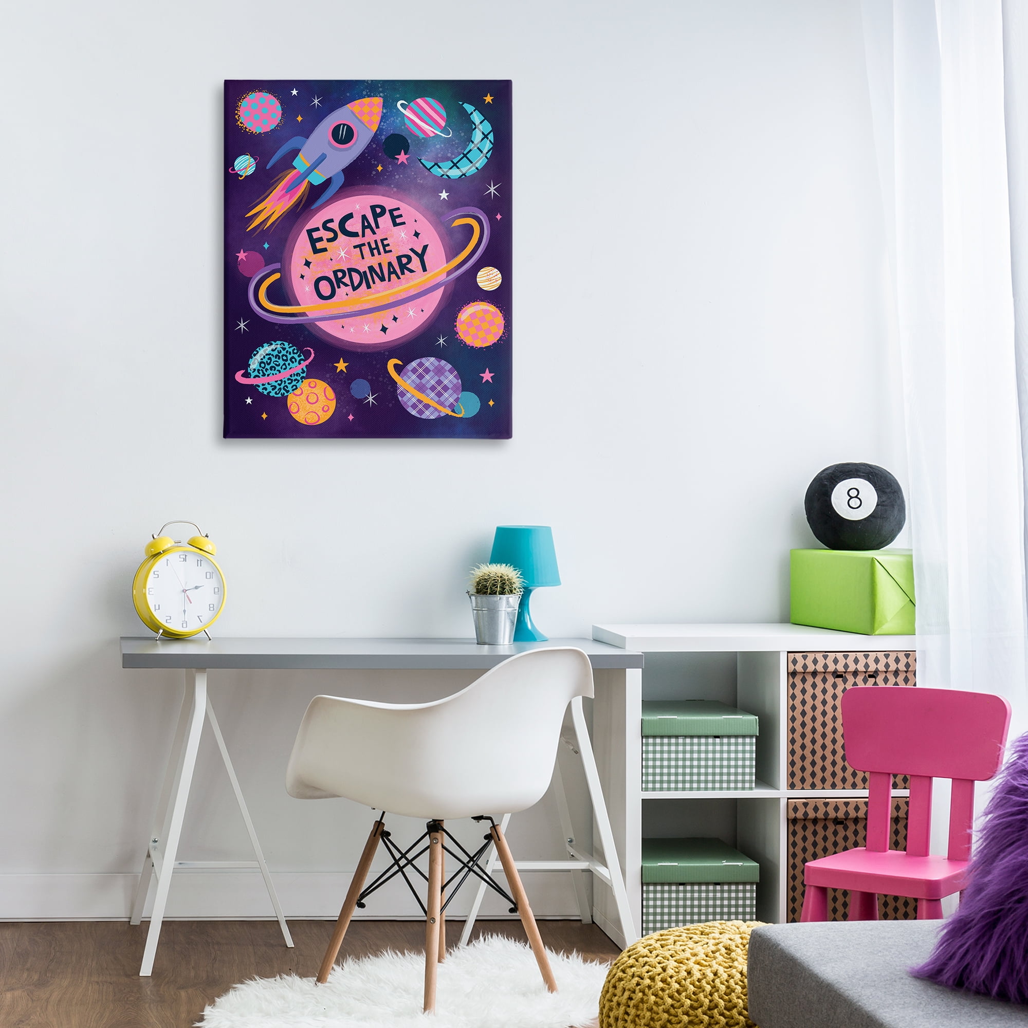 Stupell Industries Escape Ordinary Outer Space Astrology & Stars Painting Wrapped Canvas Art Print Wall Art, 30 x 40