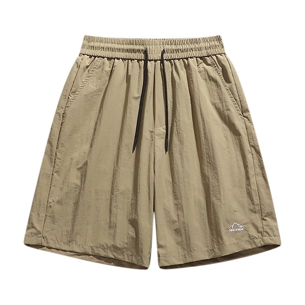 pstuiky Hombres bajos, Pantalones cortos deportivos casuales de seda helada de color sólido de verano para hombre, pantalones de cinco cuartos Pantalones cortos de entrenamiento