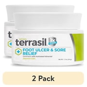 (2 pack) Diabetic Foot Ulcer Cream & Sore Relief with Natural Ingredients by Terrasil – 44gm Jar