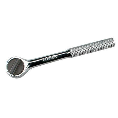 Surtek 1/4" Drive Reversible Ratchet Round Head Knurling Handle