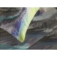 thumbnail image 4 of Ambesonne Hipster Quilted Bedspread Set 3 Pcs, Colored Wild Bear Art, Queen Size, Lime Green Purple, 4 of 5
