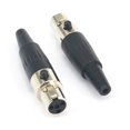 thumbnail image 2 of Onelinkmore Mini Xlr Ta4F Conector De Audio Hembra De 4 Pines Adaptador De Cable De Micrófono Mini Xlr Jack De 4 Pines Para Micrófonos Profesionales Paquete De 2, 2 of 3