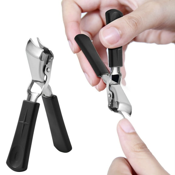 Wide Jaw Opening Anti-Splash Slanted Nail Clipper, Curved Toenail Clippers for Thick Toenails, Angled Nail Clippers, ingrown toenail Clippers for Women and Men