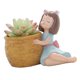 thumbnail image 2 of 2 uds., para plantas suculentas, almacenamiento de hierbas, para plantas, suministros para jardín de hadas Gloria Maceta suculenta de resina, 2 of 9
