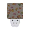 thumbnail image 3 of LED Sensor Night Light Auto On/Off Dusk to Dawn Lamp for Bedroom Hallway Colored Autumn Leaves 2 Pack, 3 of 7