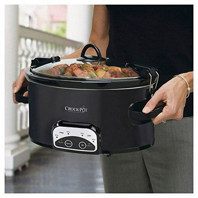 Magnifique 8 Quart Slow Cooker Oval Manual Pot Food Warmer with 3 Cooking  Settings, Stainless Steel
