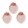 thumbnail image 4 of YOSADIER 3Pcs Pink Strawberry Shape Plastic Fruit Plate For Casual Entertaining 10.6*8.3in, 4 of 8