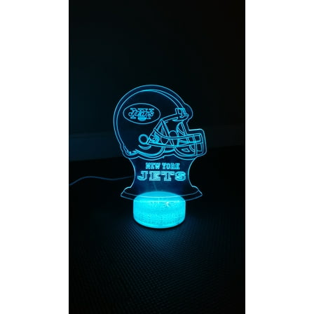 New York Football Team Jets 3D Night Light Children Light Home Décor Illusion Romantic Light