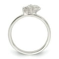 thumbnail image 3 of Auriga Fine Jewelry 925 Sterling Silver Clear Cubic Zirconia Rose Ring Size 3, 3 of 5