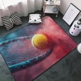 thumbnail image 3 of Shaggy Area Rug, Tennis Impact in Slow Motion Rugs for Living Room Bedroom Non Slip Door Mat Indoor Carpet Machine Washable Nursery Home Decor Floor Mats for Entryway 60x39in, 3 of 5