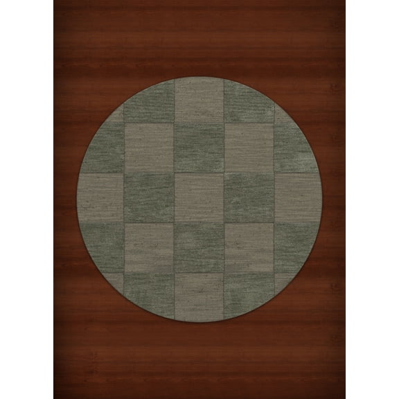 Dalyn Dover Area Rug DV15 Dv15 Aloe Checkered Boxes 6' x 6' Round