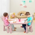thumbnail image 4 of Costway Set con Mesa y 2 Sillas para Niños Comer Dibujar Escribir y Hacer Manualidades 76,5 x 54,5 x 49,5 cm, 4 of 10