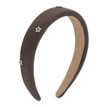 Unique Bargains 1 Pc Five-pointed Star Headbands for Women Coffee Color