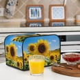 thumbnail image 6 of Balery Sky Golden Sunflower Field B Pattern Oven Cover Kitchen Bread Machine Protector, 4 Slice Toaster Cover for Home, Anti Dust Fingerprint Coaster Cover, 6 of 7
