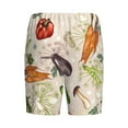thumbnail image 2 of Haiem Cute Vegetables Men's Pajama Short with Soft Woven Cotton Elastic Waistband Sleep Short-Small, 2 of 9