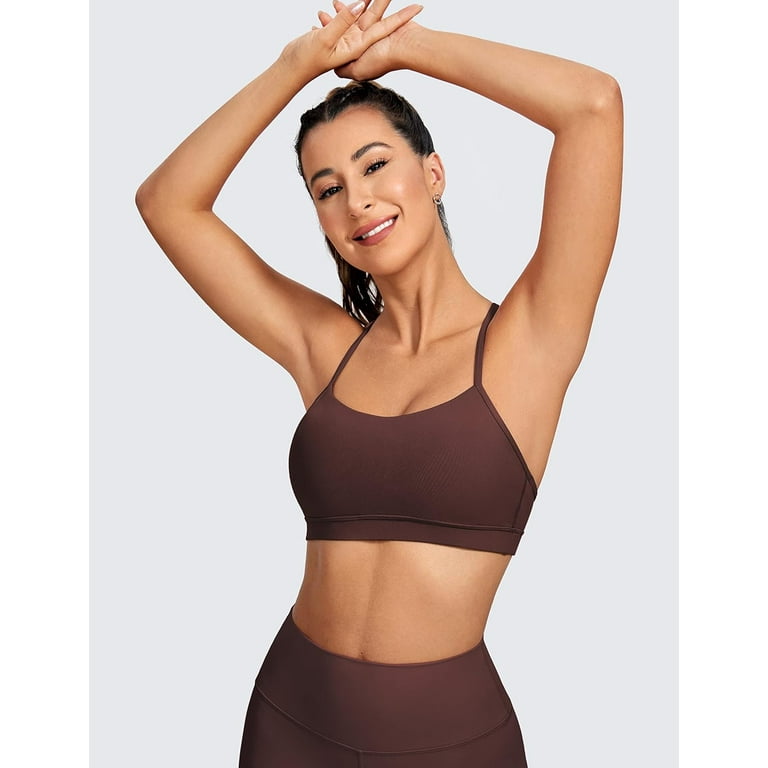 CRZ YOGA Butterluxe Womens Soft Bras wire-free Racerback Padded