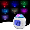 thumbnail image 2 of 1 pieza de reloj despertador para niños y niñas con proyector de estrella Musical luz nocturna LED regalos para niños de 3 a 10 años JAMW Sencillez, 2 of 5