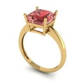 thumbnail image 2 of Solitaire Engagement Ring for Women - 2.5ct Natural Garnet in 14K Yellow Gold Promise Ring, 2 of 5