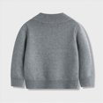 thumbnail image 2 of WXFAZCVU Boys Full Zip Cardigan Sweater Kids Long Sleeve School Casual Fall Winter Outerwear Size 6-7 Years, 2 of 4