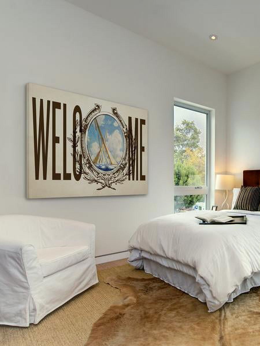 "Ship Welcome" Painting Print on Wrapped Canvas