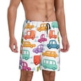 thumbnail image 2 of Goofa Doodle Cars Pattern Men's Pajama Short Sleep Shorts Soft Comfortable Breathable Pajamas Shorts with Pockets-XX-Large, 2 of 6