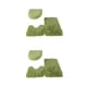 thumbnail image 1 of Injueey Juego de alfombras de baño de absorción rápida y fuerte 3x Textura suave Exquisitas alfombras de baño hechas a mano Verde Verde 2Conjunto, 1 of 6
