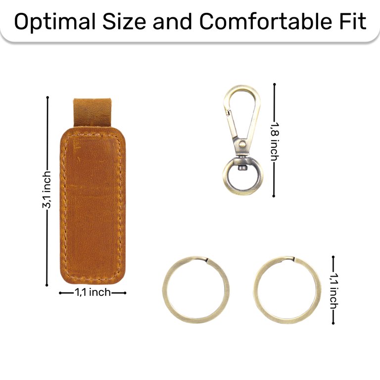 Genuine Leather Keychain Leather Key Chain Holder for Men and