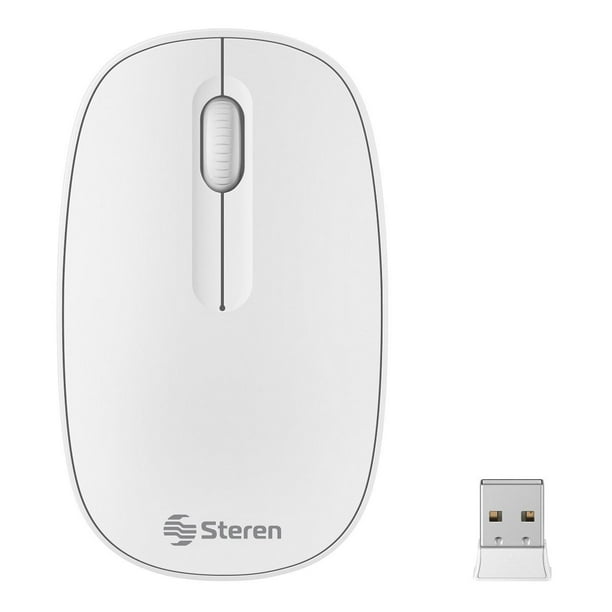 Mouse inalambrico 1 200 DPI blanco Steren COM 5714BL Walmart en linea