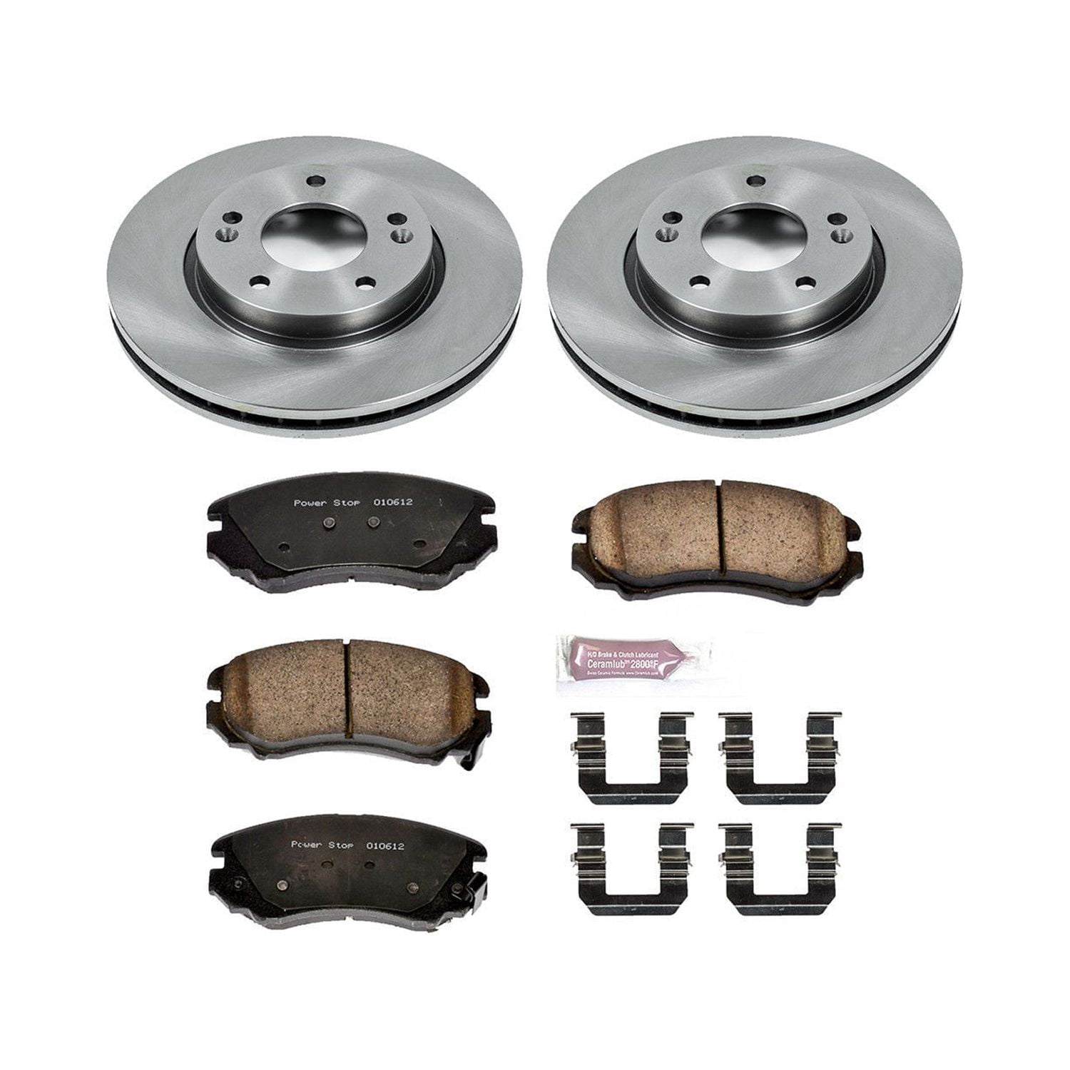Power Stop Front Stock Replacement Brake Pad and Rotor Kit KOE5291